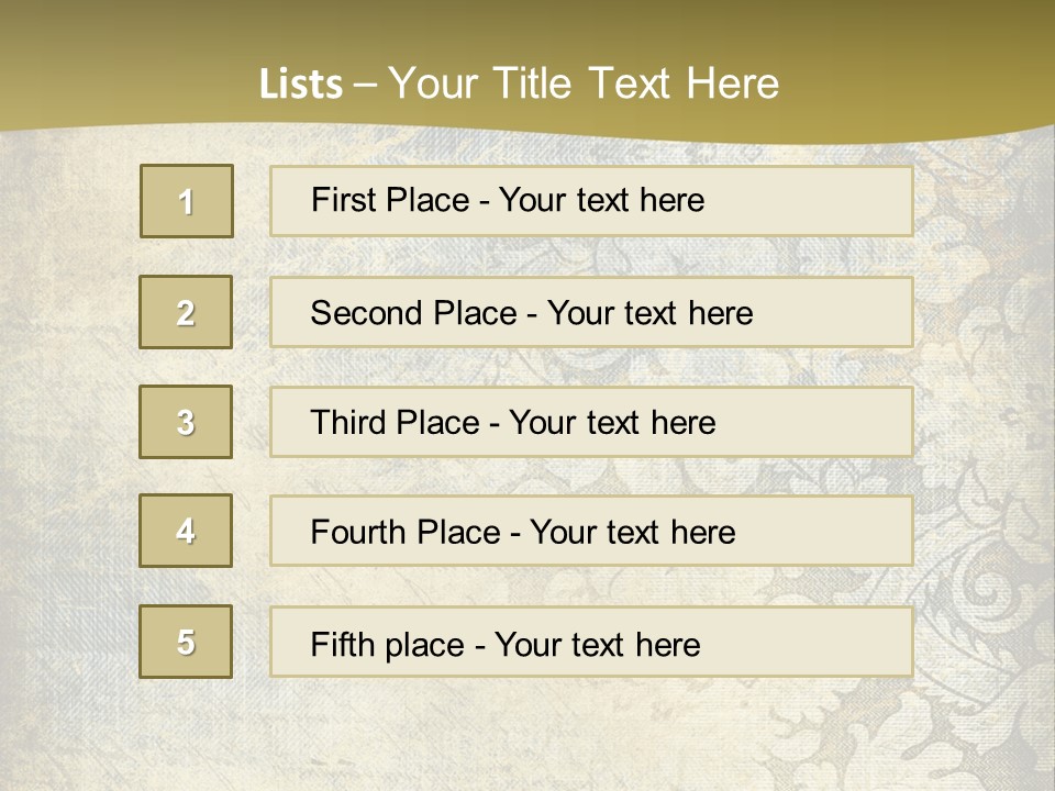 Room Character Chair PowerPoint Template