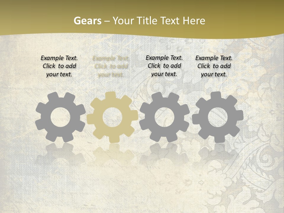 Room Character Chair PowerPoint Template