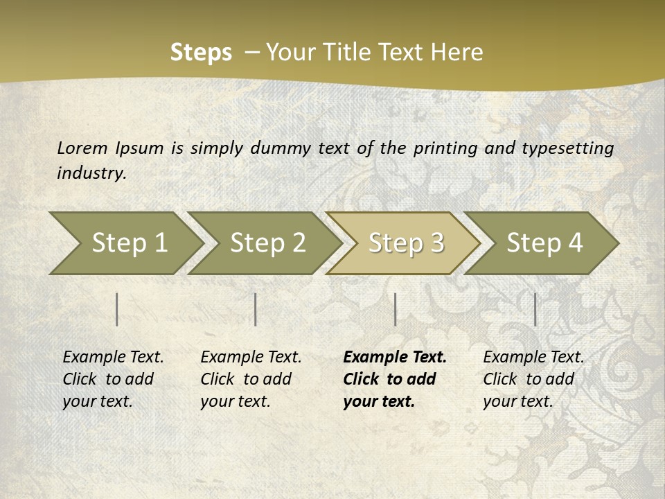 Room Character Chair PowerPoint Template