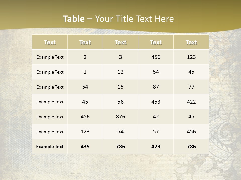 Room Character Chair PowerPoint Template