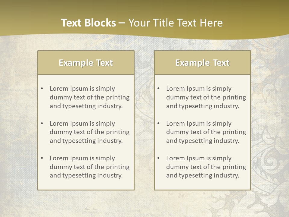 Room Character Chair PowerPoint Template
