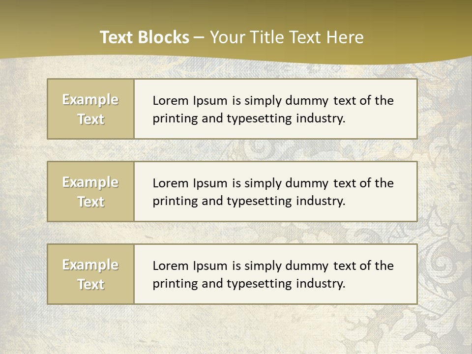 Room Character Chair PowerPoint Template
