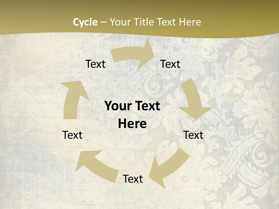 Room Character Chair PowerPoint Template