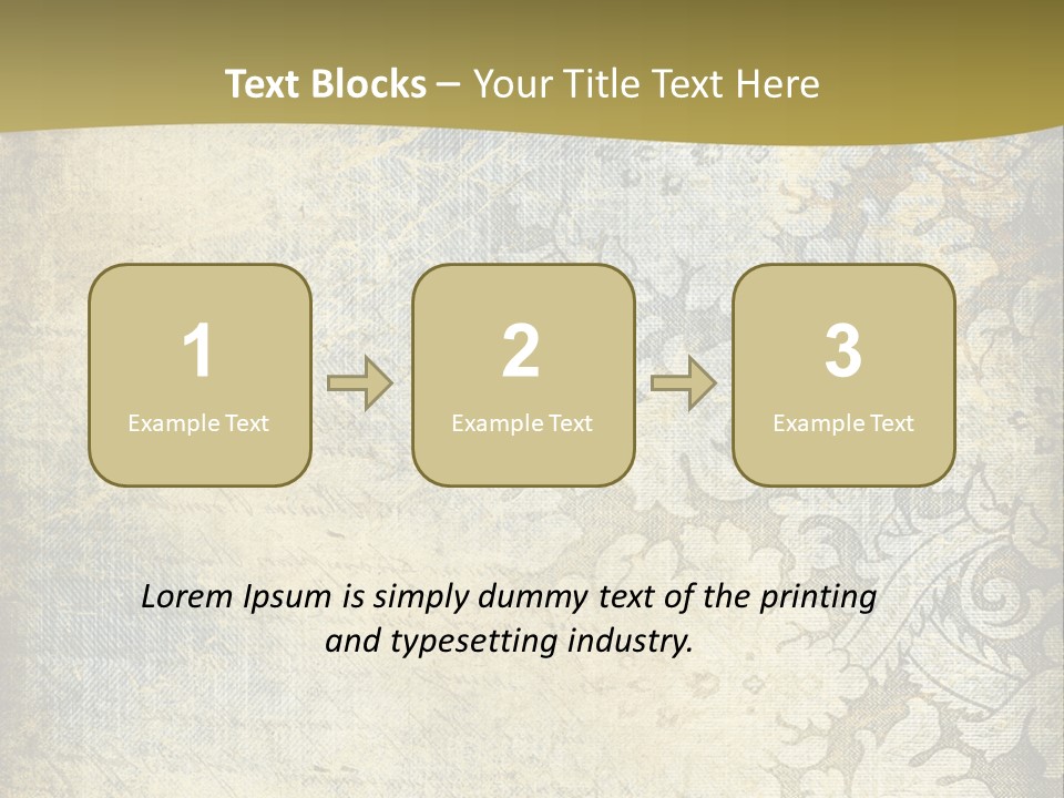 Room Character Chair PowerPoint Template