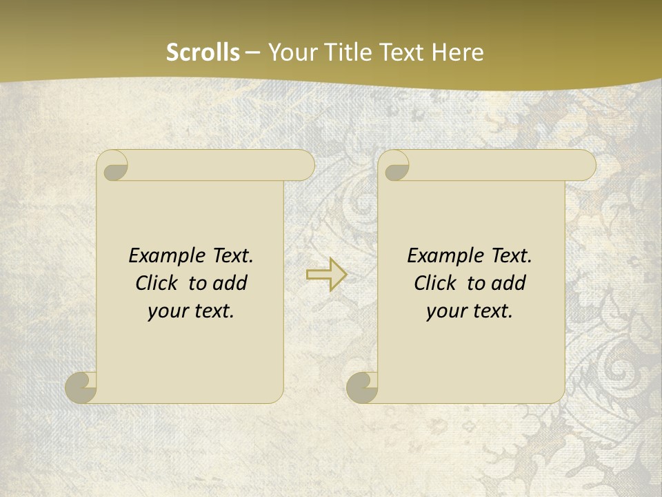 Room Character Chair PowerPoint Template