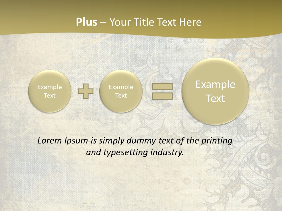 Room Character Chair PowerPoint Template