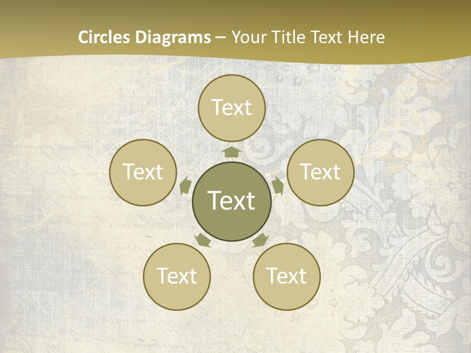 Room Character Chair PowerPoint Template