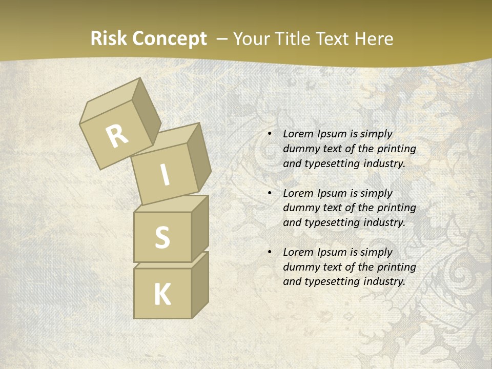Room Character Chair PowerPoint Template