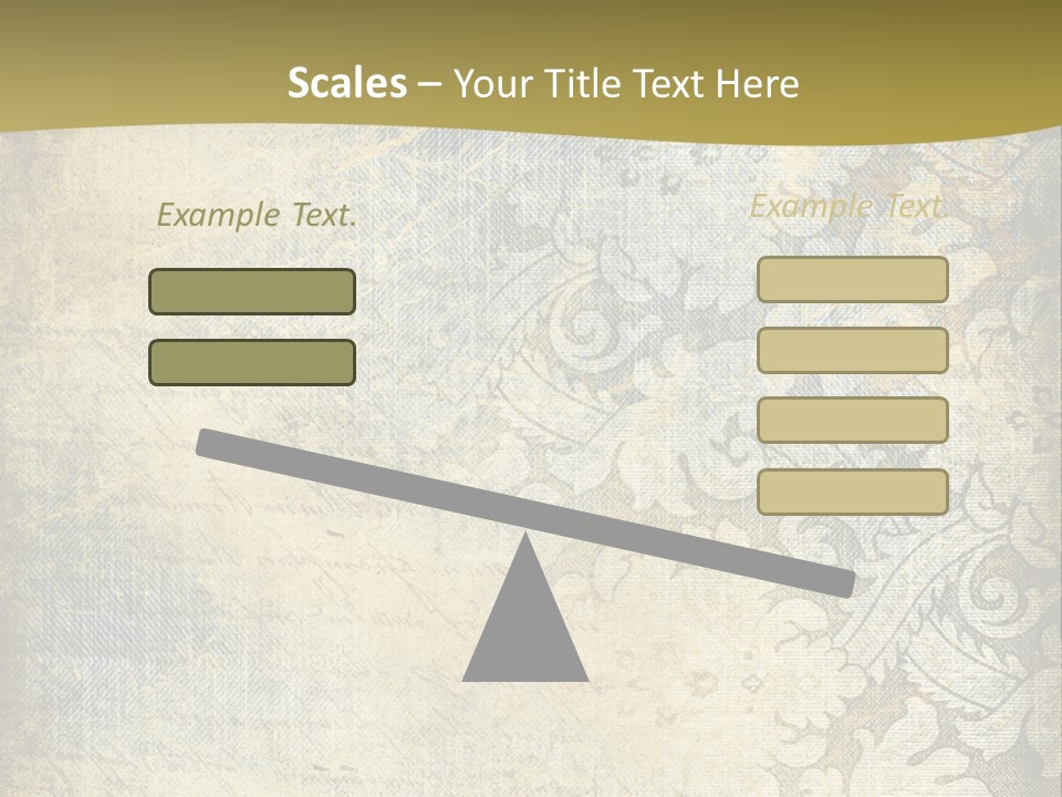 Room Character Chair PowerPoint Template