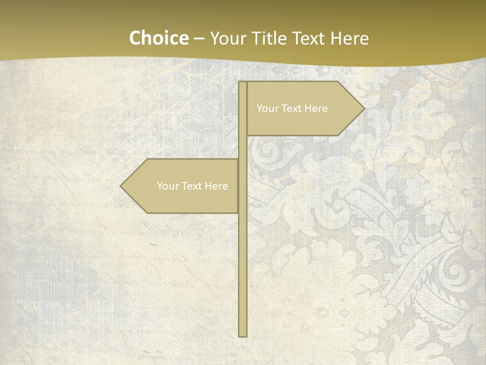 Room Character Chair PowerPoint Template