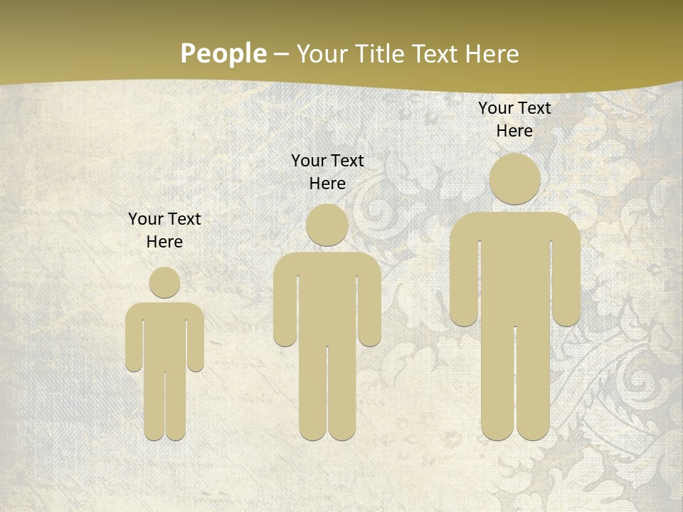 Room Character Chair PowerPoint Template