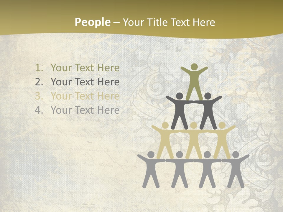 Room Character Chair PowerPoint Template