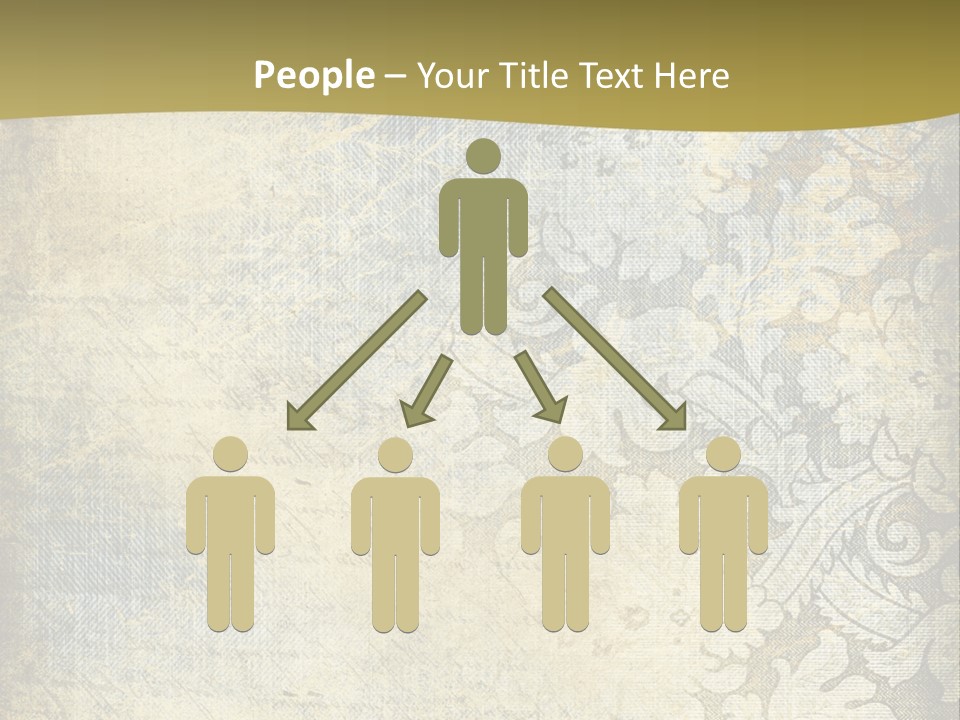 Room Character Chair PowerPoint Template