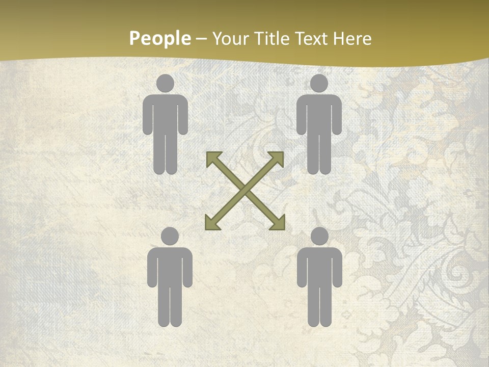 Room Character Chair PowerPoint Template