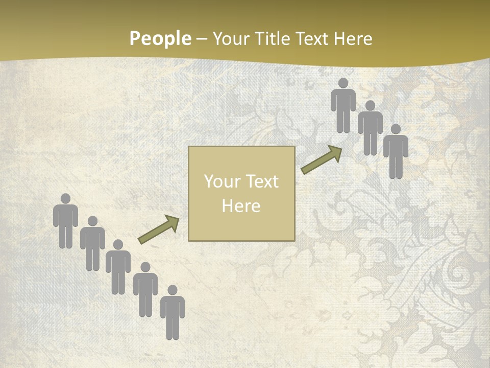 Room Character Chair PowerPoint Template