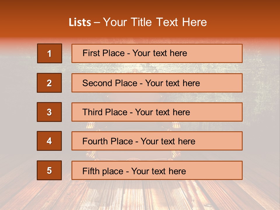 Decor Chair Old PowerPoint Template