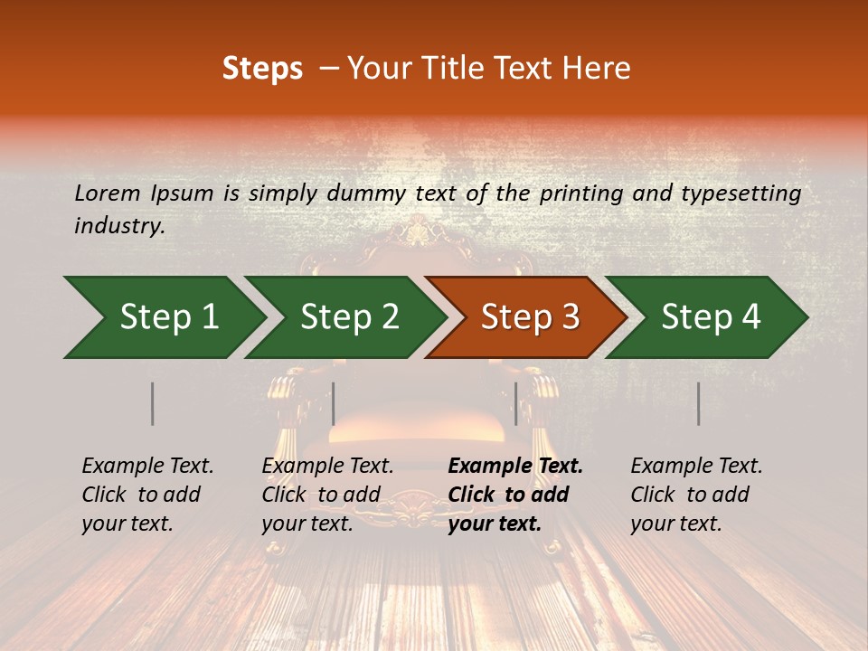 Decor Chair Old PowerPoint Template