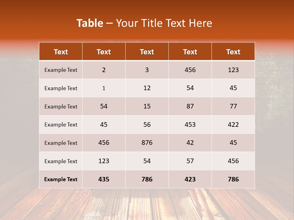 Decor Chair Old PowerPoint Template