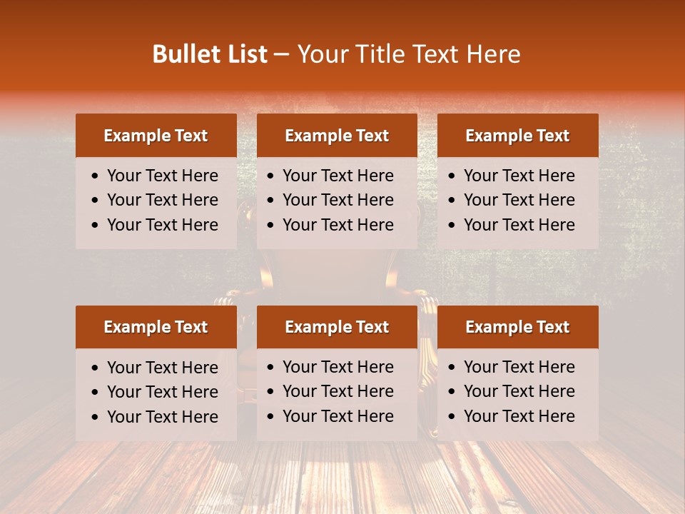 Decor Chair Old PowerPoint Template