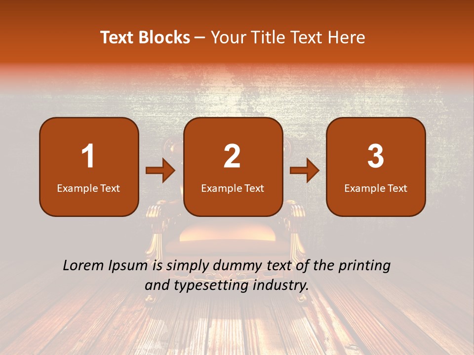 Decor Chair Old PowerPoint Template