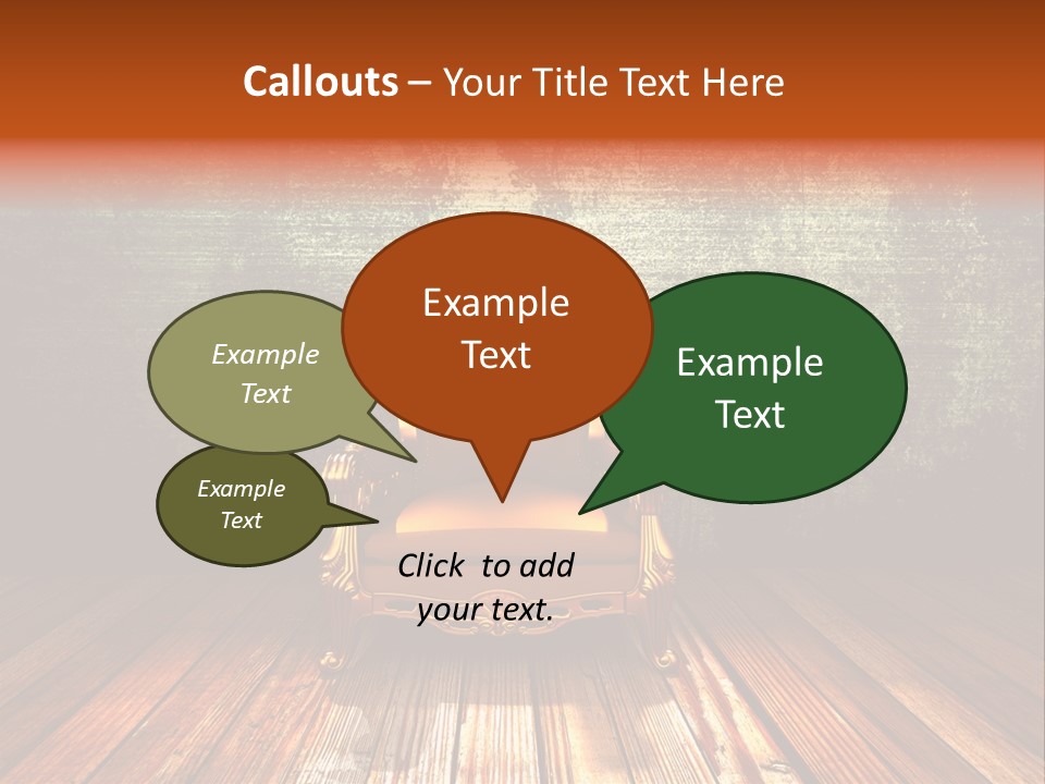 Decor Chair Old PowerPoint Template