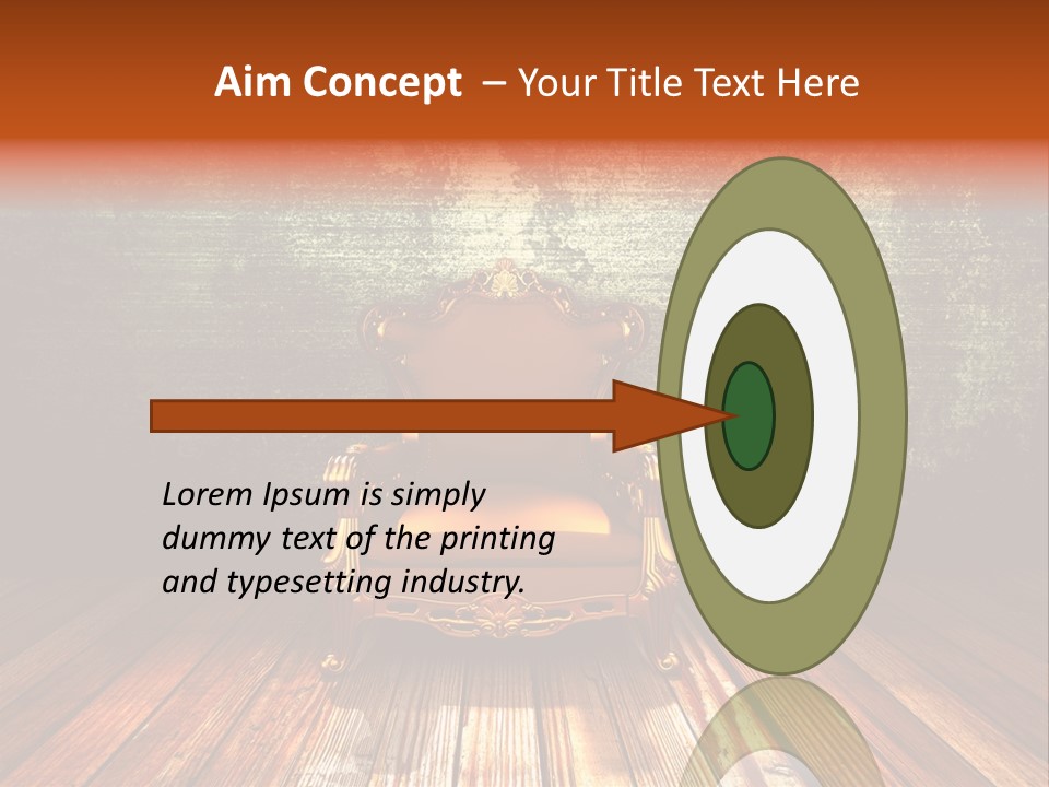 Decor Chair Old PowerPoint Template