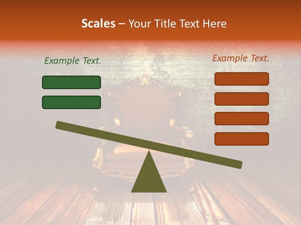 Decor Chair Old PowerPoint Template