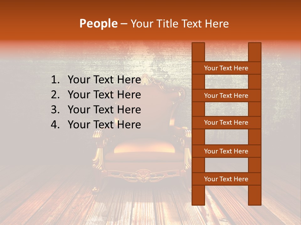 Decor Chair Old PowerPoint Template