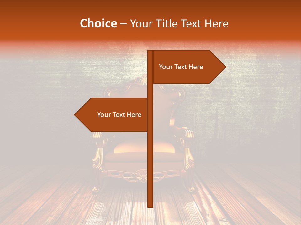 Decor Chair Old PowerPoint Template