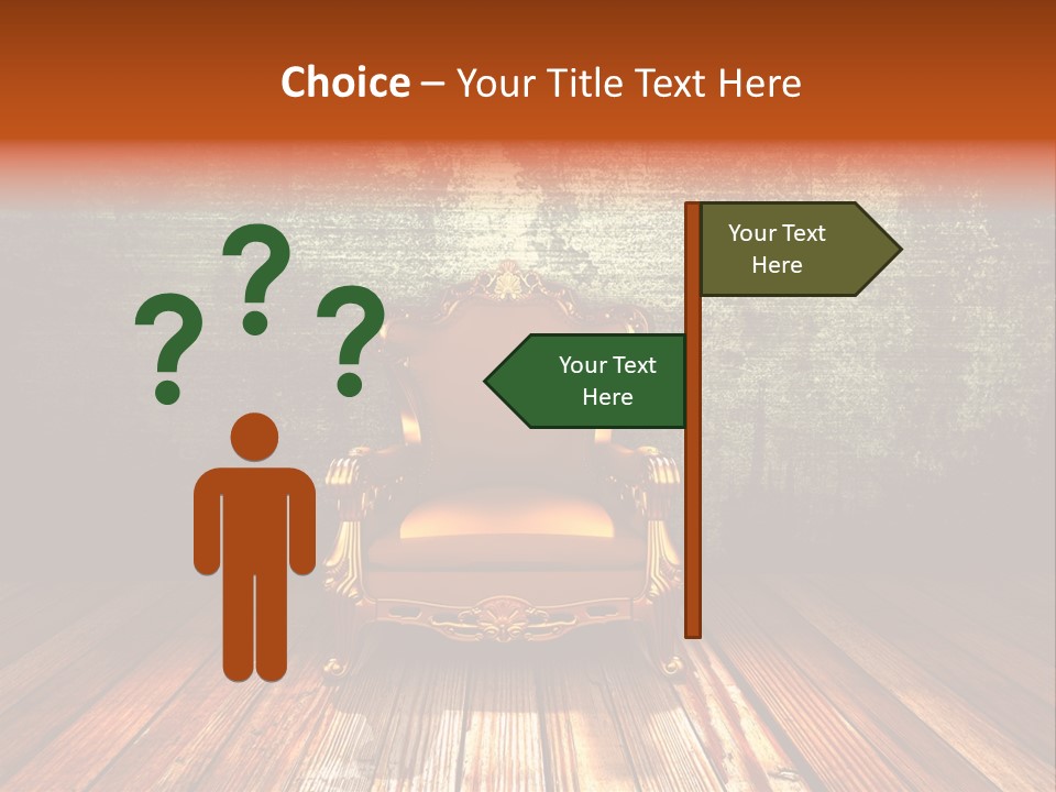 Decor Chair Old PowerPoint Template