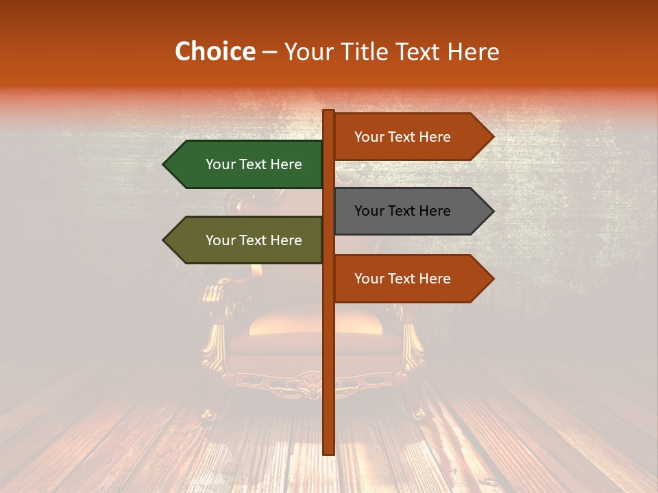 Decor Chair Old PowerPoint Template