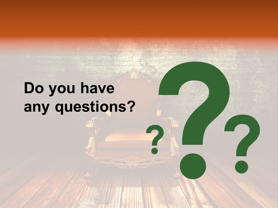 Decor Chair Old PowerPoint Template