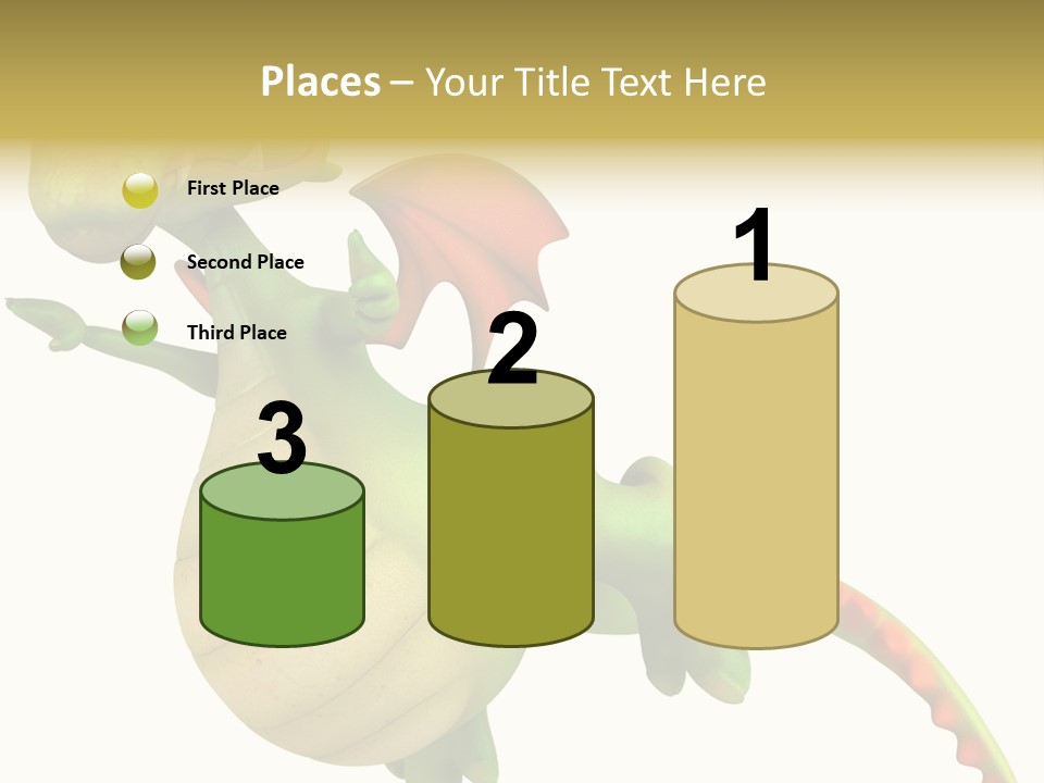 Clip Medieval Dragon PowerPoint Template