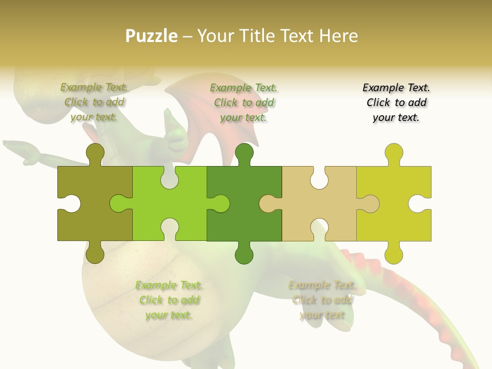 Clip Medieval Dragon PowerPoint Template