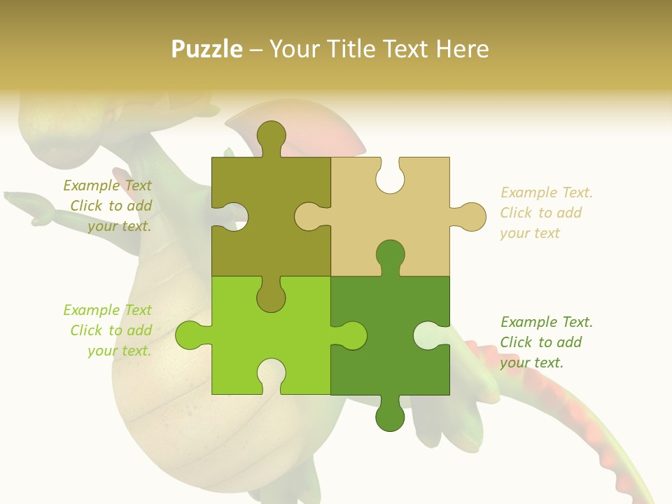 Clip Medieval Dragon PowerPoint Template