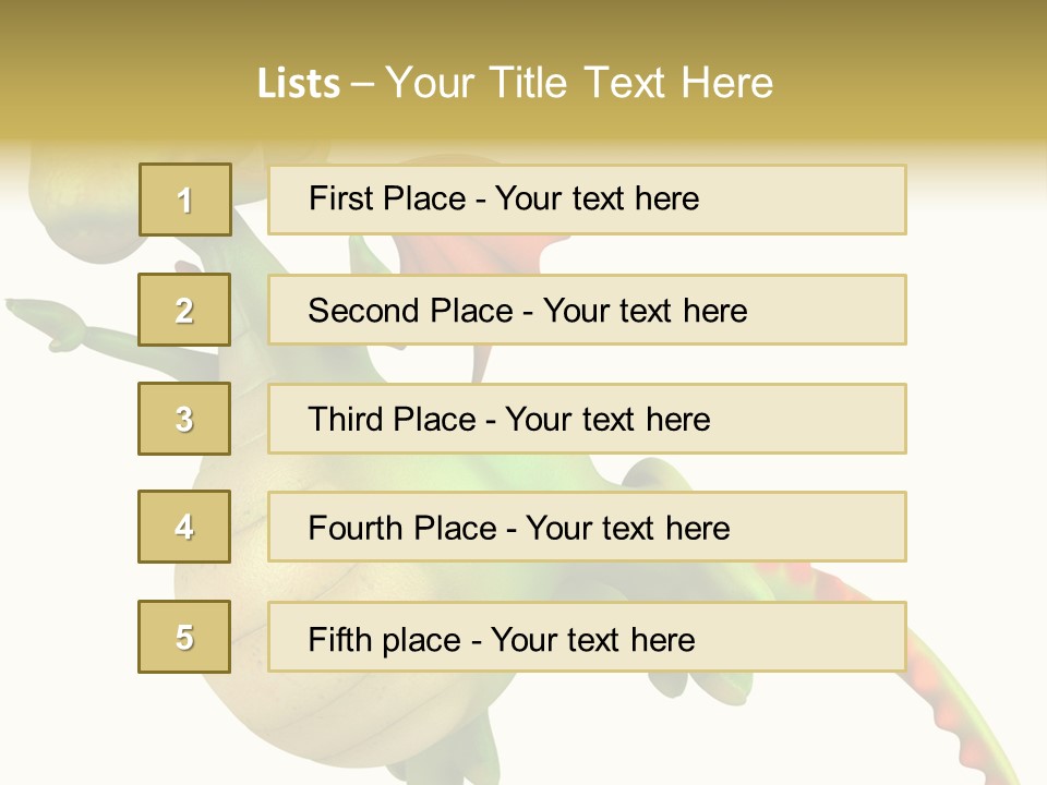 Clip Medieval Dragon PowerPoint Template