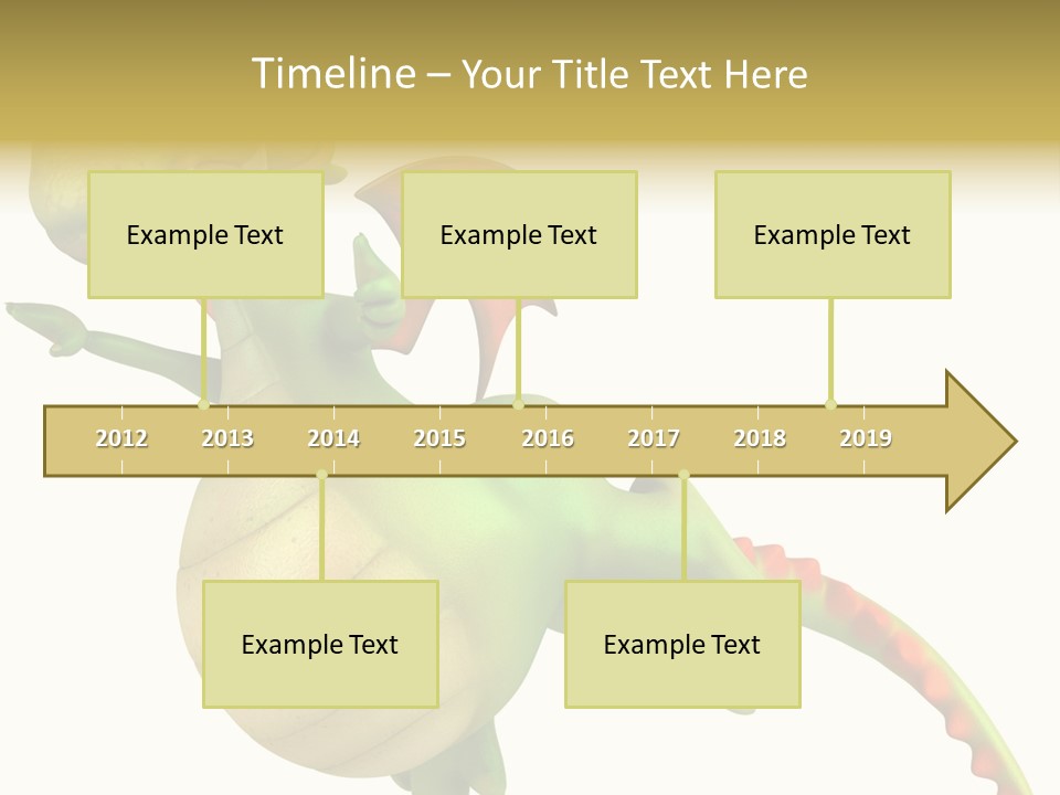 Clip Medieval Dragon PowerPoint Template
