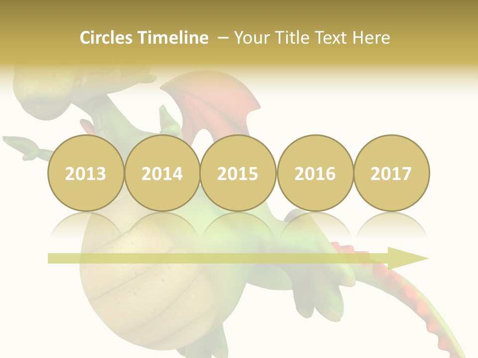 Clip Medieval Dragon PowerPoint Template