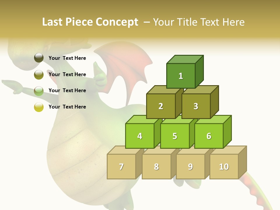 Clip Medieval Dragon PowerPoint Template