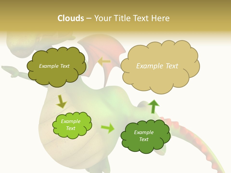 Clip Medieval Dragon PowerPoint Template