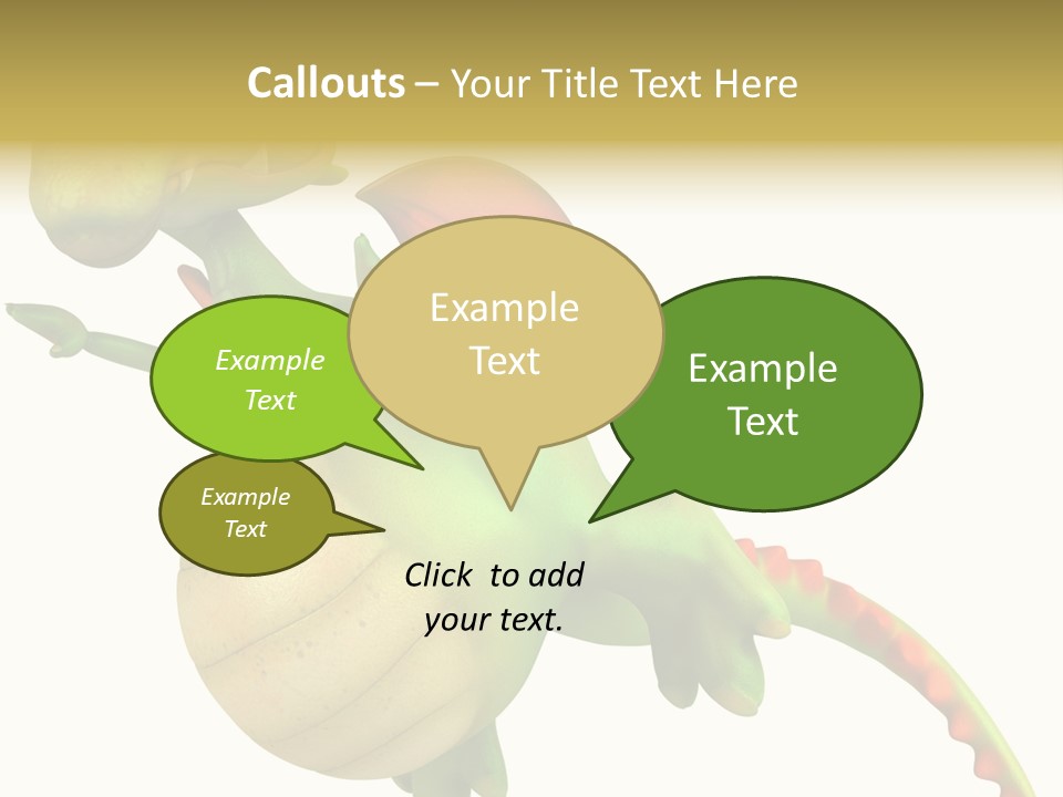 Clip Medieval Dragon PowerPoint Template