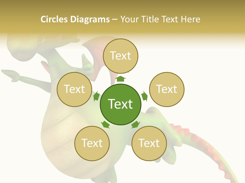 Clip Medieval Dragon PowerPoint Template