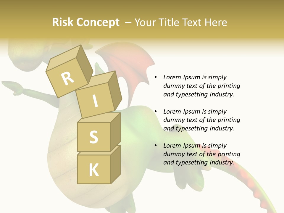 Clip Medieval Dragon PowerPoint Template