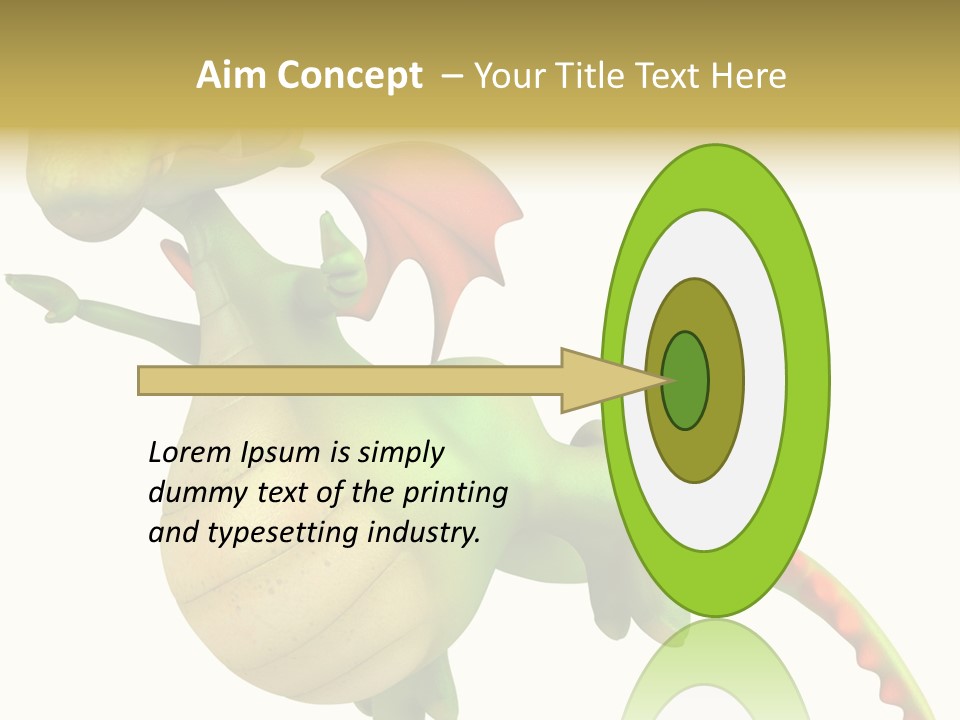 Clip Medieval Dragon PowerPoint Template