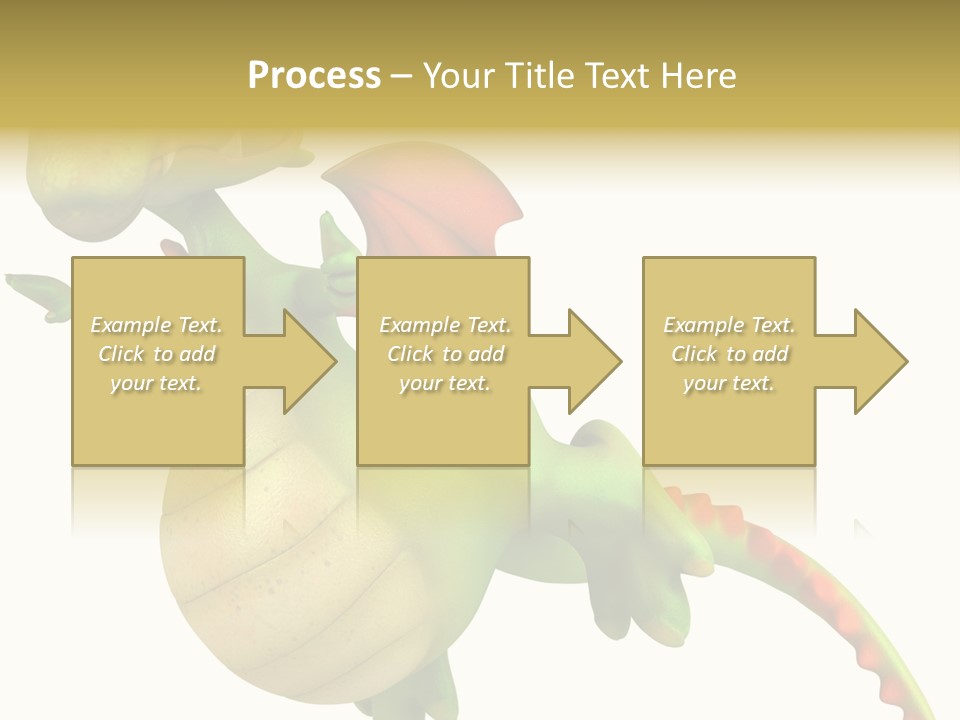 Clip Medieval Dragon PowerPoint Template