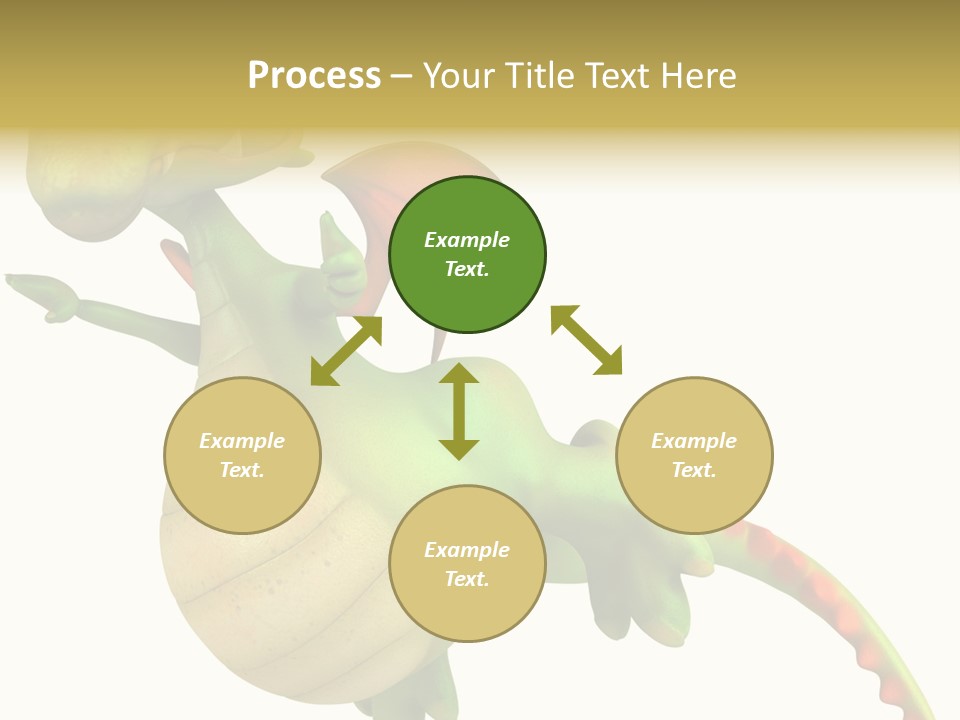 Clip Medieval Dragon PowerPoint Template