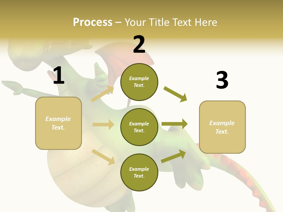 Clip Medieval Dragon PowerPoint Template