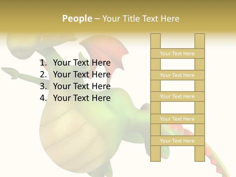 Clip Medieval Dragon PowerPoint Template