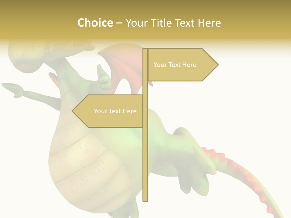 Clip Medieval Dragon PowerPoint Template