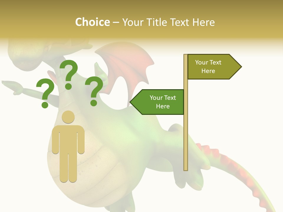 Clip Medieval Dragon PowerPoint Template